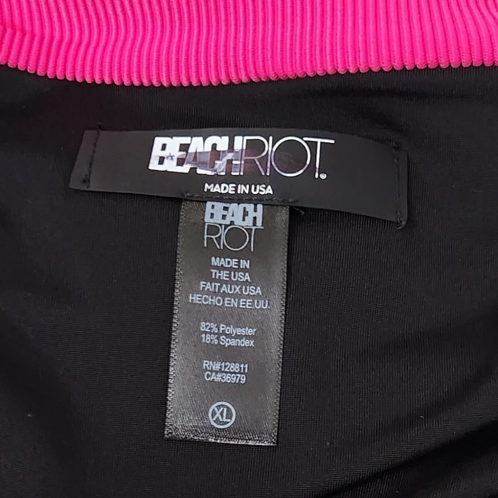 New!Beach Riot Heidi Bikini Bottom in‎ Glacier Colorblock